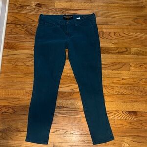 Deep turquoise Lucky brand Blue Women's “Charlie skinny”Jeans size 10/30 ankle